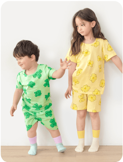 韓國 Unifriend 嬰兒及兒童 MOMO 襪子 大號 18 cm (長度) x 18 cm (踝) 4 件套