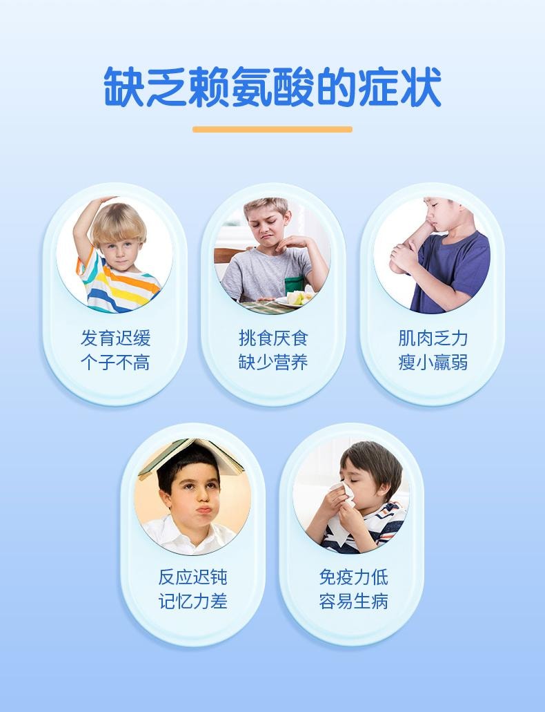 【中國直郵】 三精 賴氨酸磷酸氫鈣顆粒 補鈣助長高青少年兒童鋅賴氨酸 5g*40袋/盒