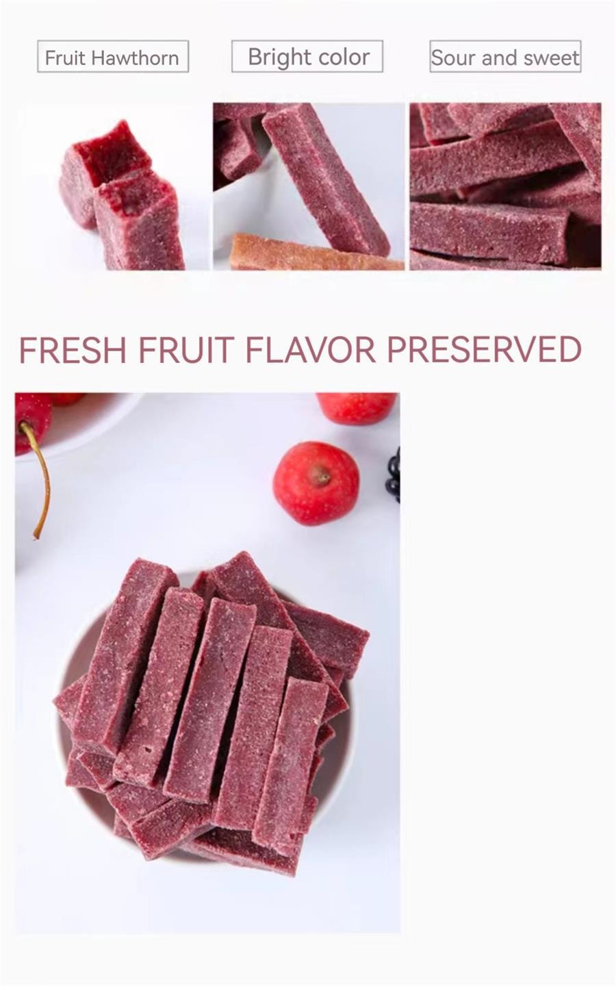 [中國直郵]琦王山楂條酸甜零食 230g 1袋/裝