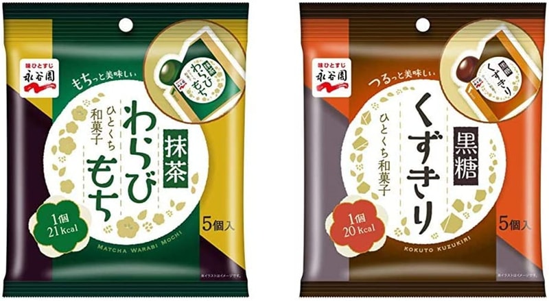 【日本直郵】DHL直郵3-5天到 日本永谷園 日式傳統蕨餅 一口吞 和菓子 抹茶味 5個裝