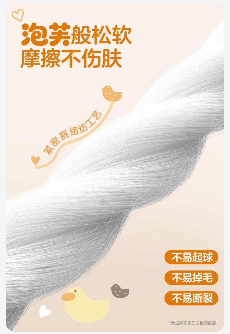 【中國直郵】 全棉時代 嬰兒紗布浴巾純棉浴巾超軟吸水包巾黃色小鴨子115cm*115cm