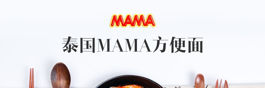 【超值6包】泰國MAMA媽媽 酸辣蝦口味泡麵 泰式海鮮泡麵 宵夜速食 90g*6