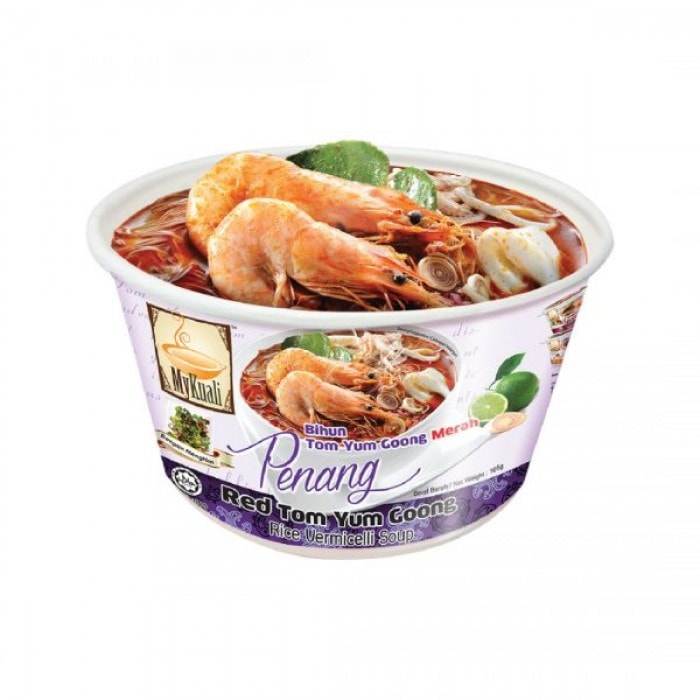 Penang Rice Vermicelli Soup Bowl Red Tom Yum Goong Flavour 105g