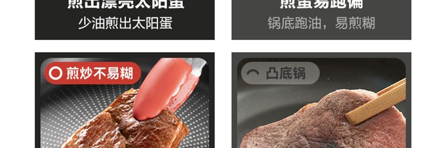 苏泊尔SUPOR 极光系列 火红点聚油煎锅炒锅 炒菜锅 26cm