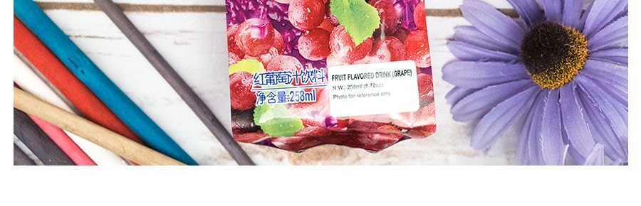 喜之郎 CICI 果粒爽紅葡萄汁飲料 258ml