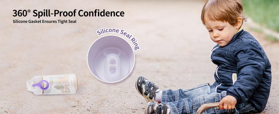  日本 PIGEON貝親 兒童水杯雙飲口大容量吸管杯 PPSU 500ml 淺紫色