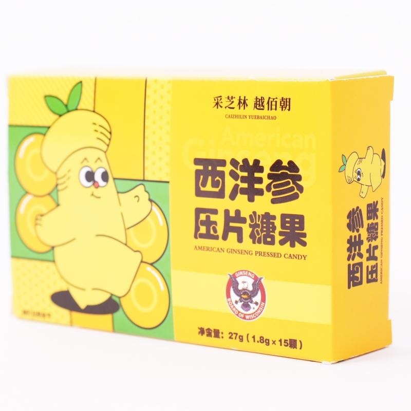  採芝林 西洋參壓錠 無糖 15 顆*1.8g 清新糖果