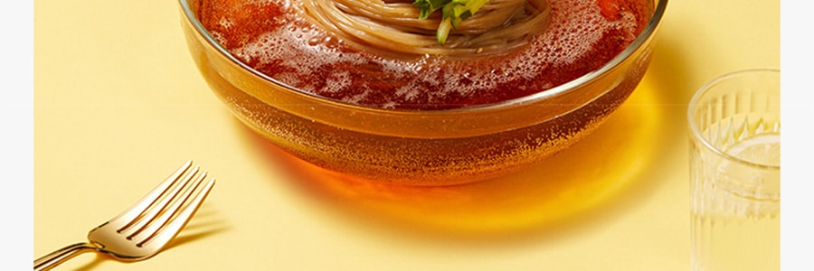 【北京Top.1 网红气泡冷面】三泉 气泡冷面 荞麦口味   配气泡汤底一瓶 581g