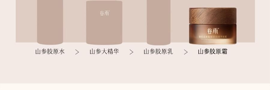 谷雨 御时灵参胶原紧致精华面霜 30g 24h速充胶原 不垮脸 稳年轻 更抗老 淡纹抗皱 深修护防暗沉滋养 清爽不粘腻 敏感肌可用