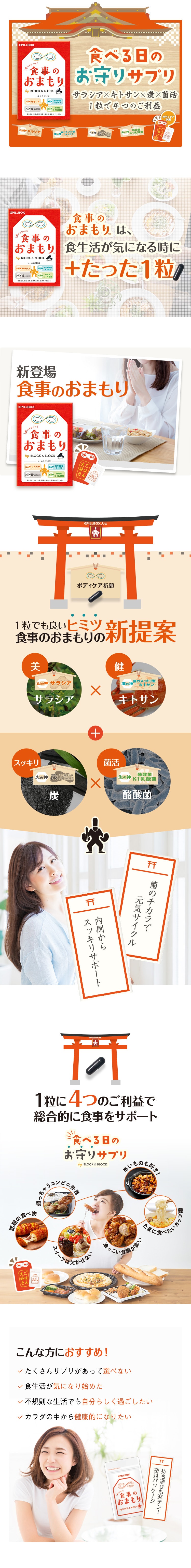 【日本直邮 】PILLBOX 姜黄之力 餐桌护身符  5粒  餐食控油  增加肠道有益菌群