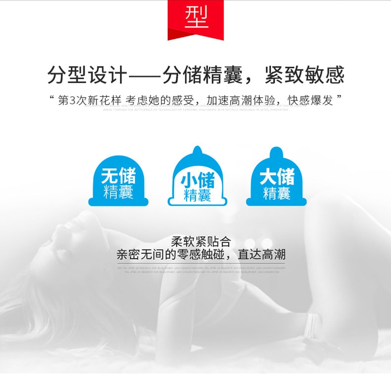 中国直邮 赤尾 经典5合1 超薄避孕套  30只