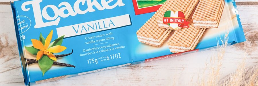 義大利LOACKER萊家 經典威化華夫餅 香草口味 175g