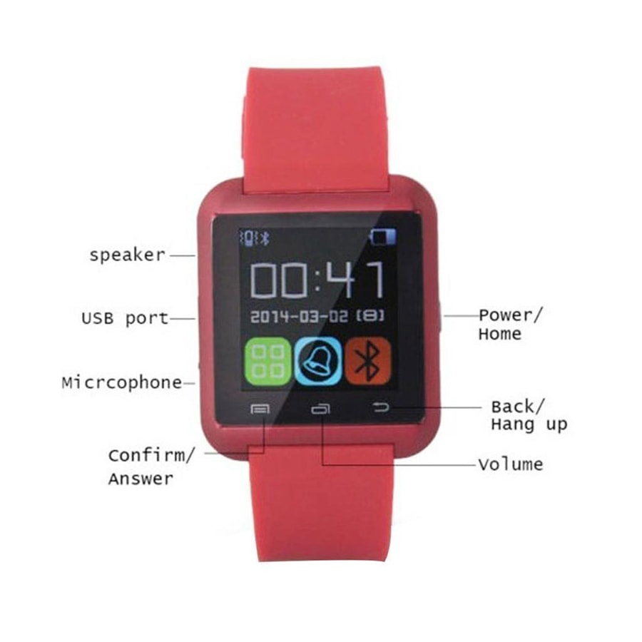 Smartwatch U8 #Red