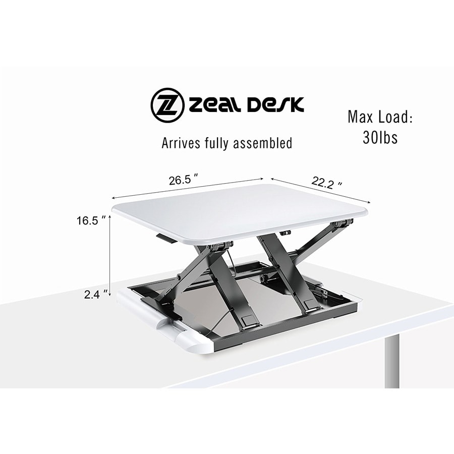 ZEAL DESK 优雅精简版桌上桌 -白色