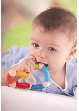 Germany HABA Clutching Toy Roundabout Wooden Manipulative Rattle & Teether one piece(randomly style)