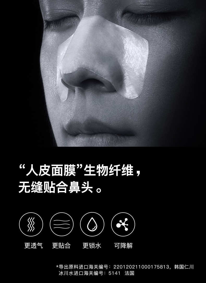 【中国直邮】RNW如薇 鼻贴清洁收缩去黑头粉刺 5组