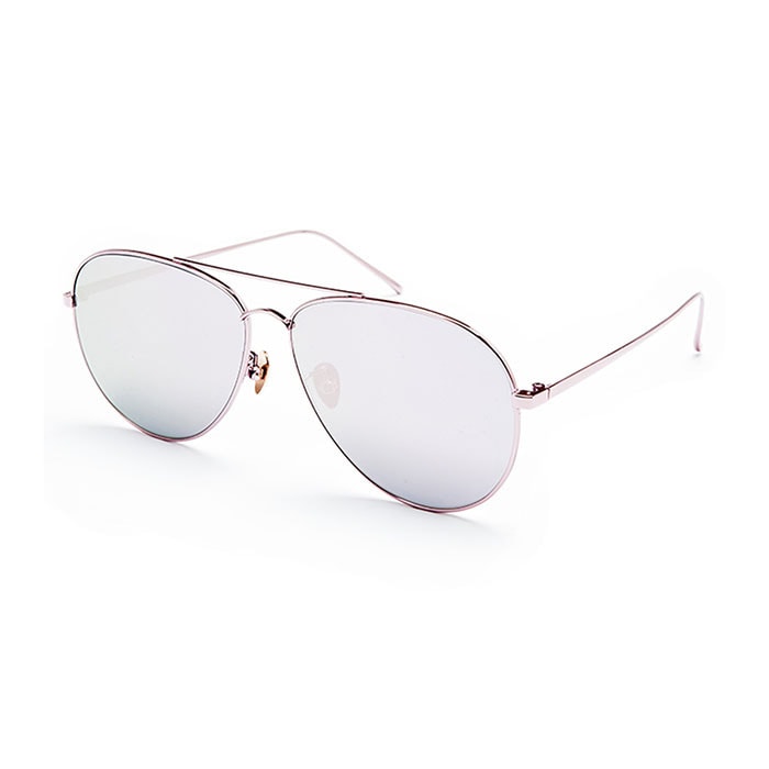 SUNGLASSES / SP202 / PINK GOLD+PINK MIRROR LENS