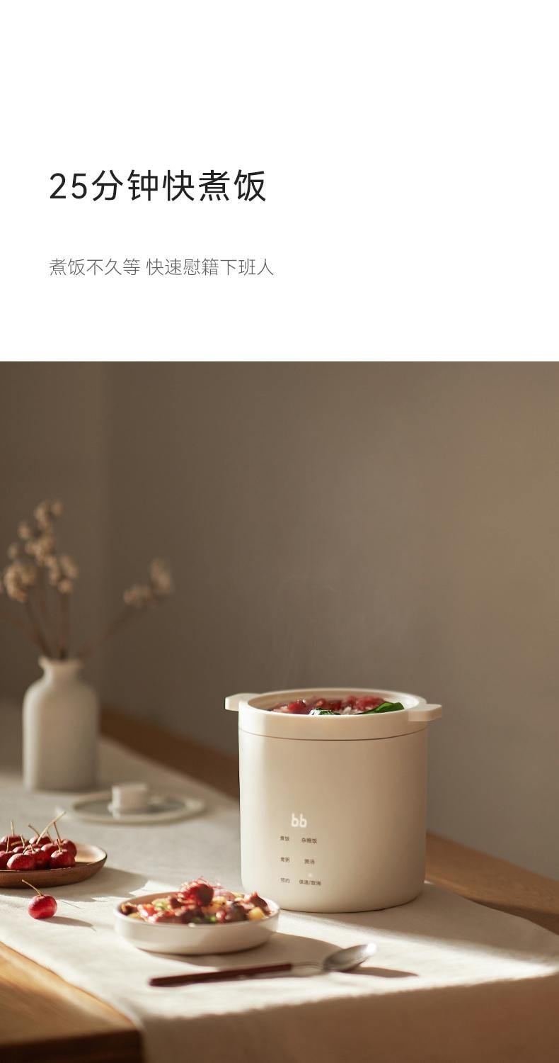 OLAYKS 1.2L 宿舍 宿舍神器迷你电饭煲1到2人一人电饭锅小型 不带蒸笼 电压110V-120V通用