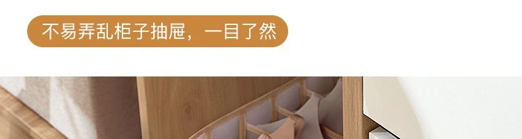【中國直郵】LIFEASE 網易嚴選 可視網紗分隔收納盒-茶色 7格大號 49*30*22