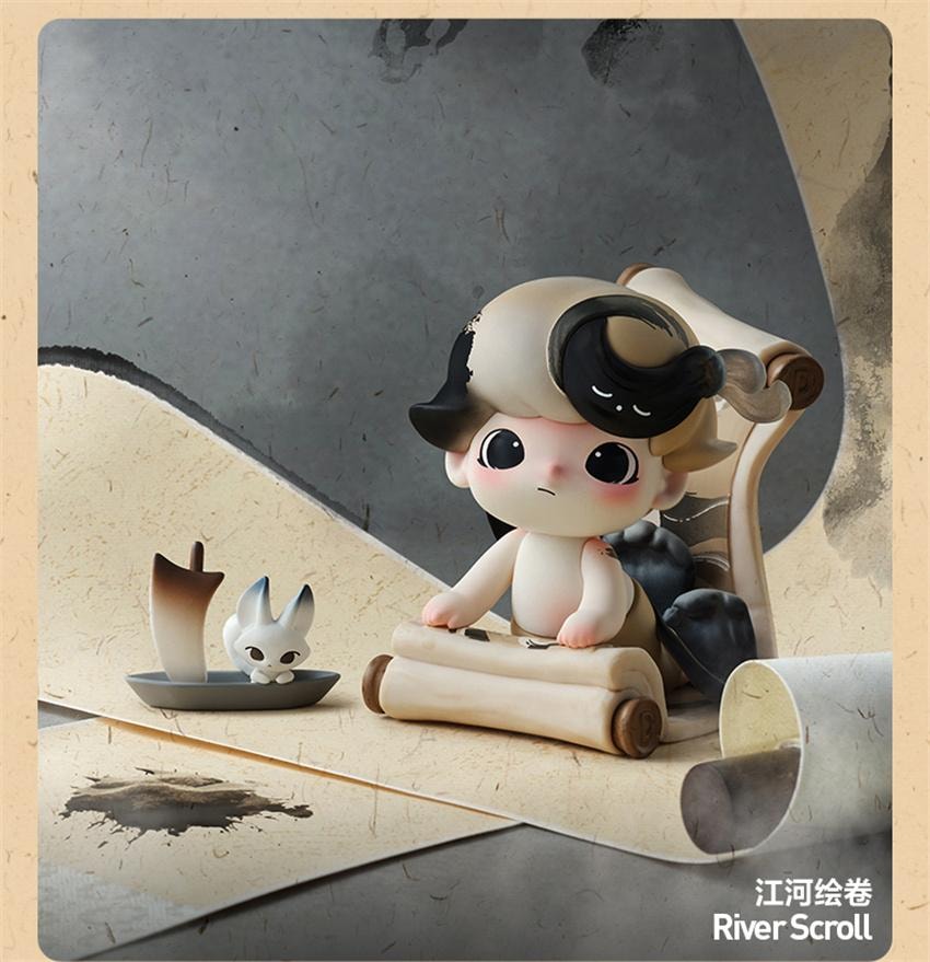 【中国直邮】 POP MART 泡泡玛特 DIMOO一盏风月系列手办 盲盒玩具摆件礼物  随机盲盒1个