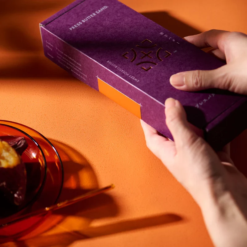 【日本直邮】 日本 press butter sand 期间限定 蜜芋黄油口味奶油夹心 黄油饼干5枚装