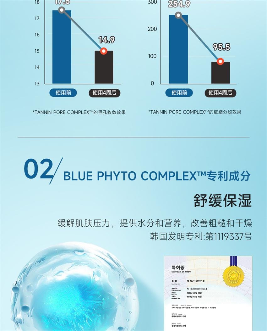 【中国直邮】 韩国 BRTC 男士多效精华液 爽肤乳液精华三合一控油保湿宜敏感肌 200ml/瓶