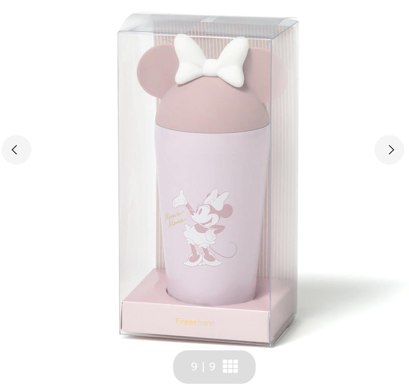 【日本直郵】日本FRANCFRANC 迪士尼聯名限定款 米妮粉紅水杯