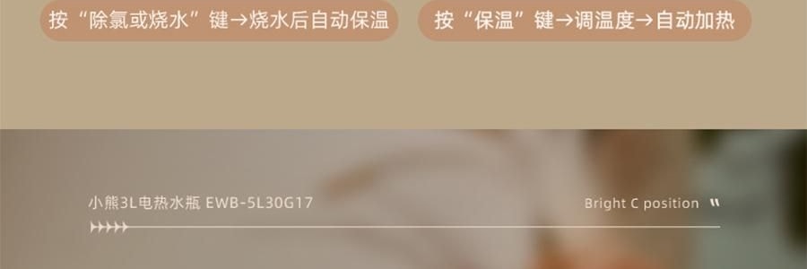 BEAR小熊 元氣小水吧 智慧不銹鋼電水瓶即熱飲水機 3.0L 白色