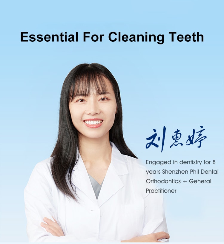 Water Flosser Teeth 4 Type Nozzle Cleaner Oral Irrigator Pink