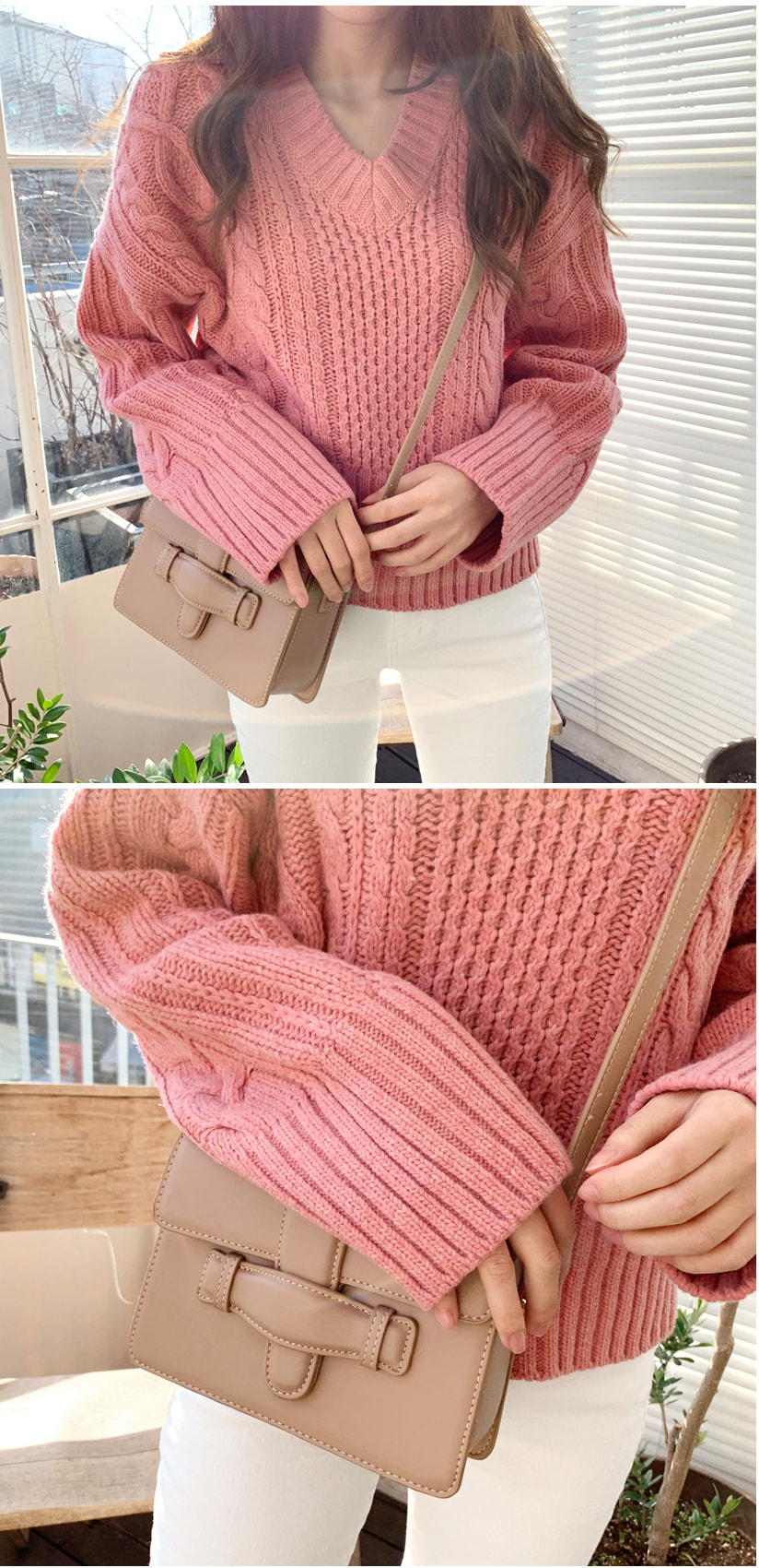 MIMIDIDI Knit pink free size