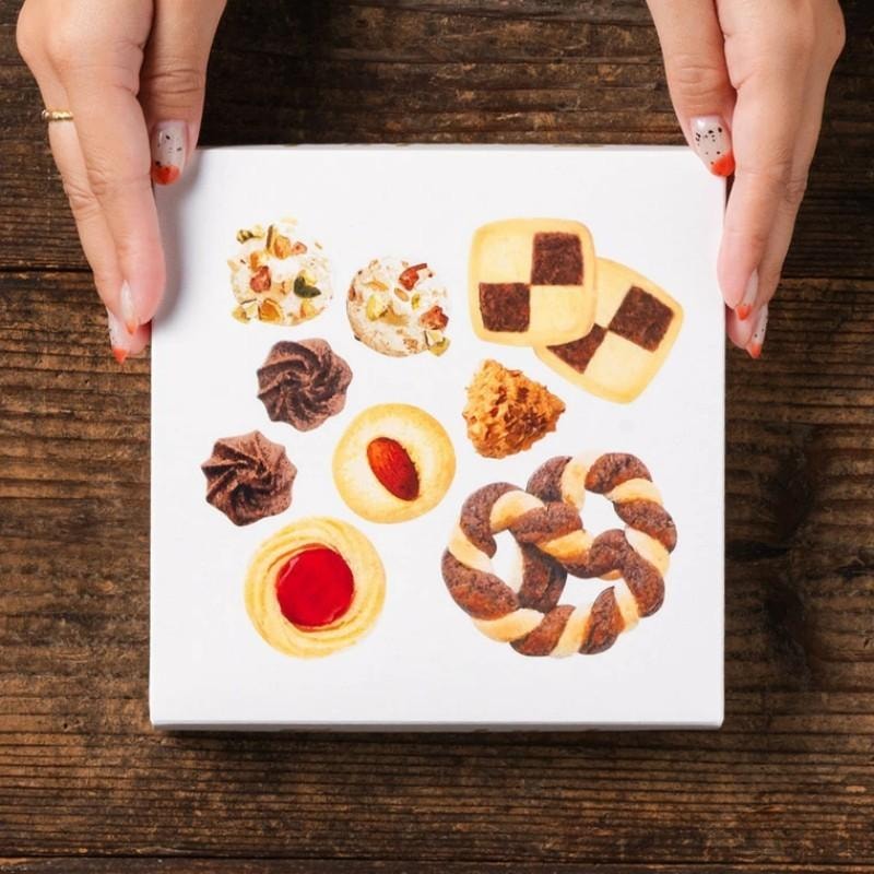 【日本直邮】 日本 JUCHHEIM 人气伴手礼 巧克力曲奇 坚果黄油饼干 7种口味礼盒装 85g