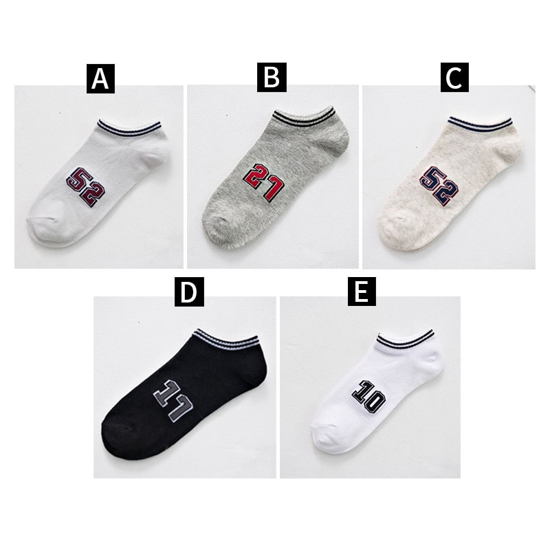 STUDIOV Number Themed Socks for Male - Grey 27