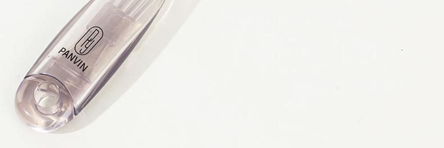 PANVIN盤易 水晶蓬鬆梳 家用蓬鬆按摩梳 鏤空可彎曲排骨梳 #灰色 不含猪鬃款 撫平毛躁 清潔頭皮