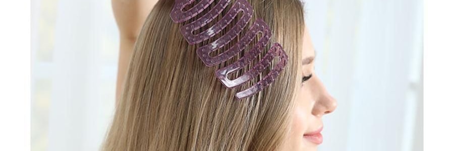 PANVIN盤易 水晶蓬鬆梳 家用蓬鬆按摩梳 鏤空可彎曲排骨梳 #灰色 不含猪鬃款 撫平毛躁 清潔頭皮