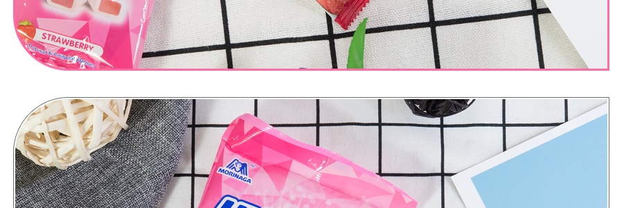 日本MORINAGA 森永 HI-CHEW 果汁軟糖 草莓口味 100g