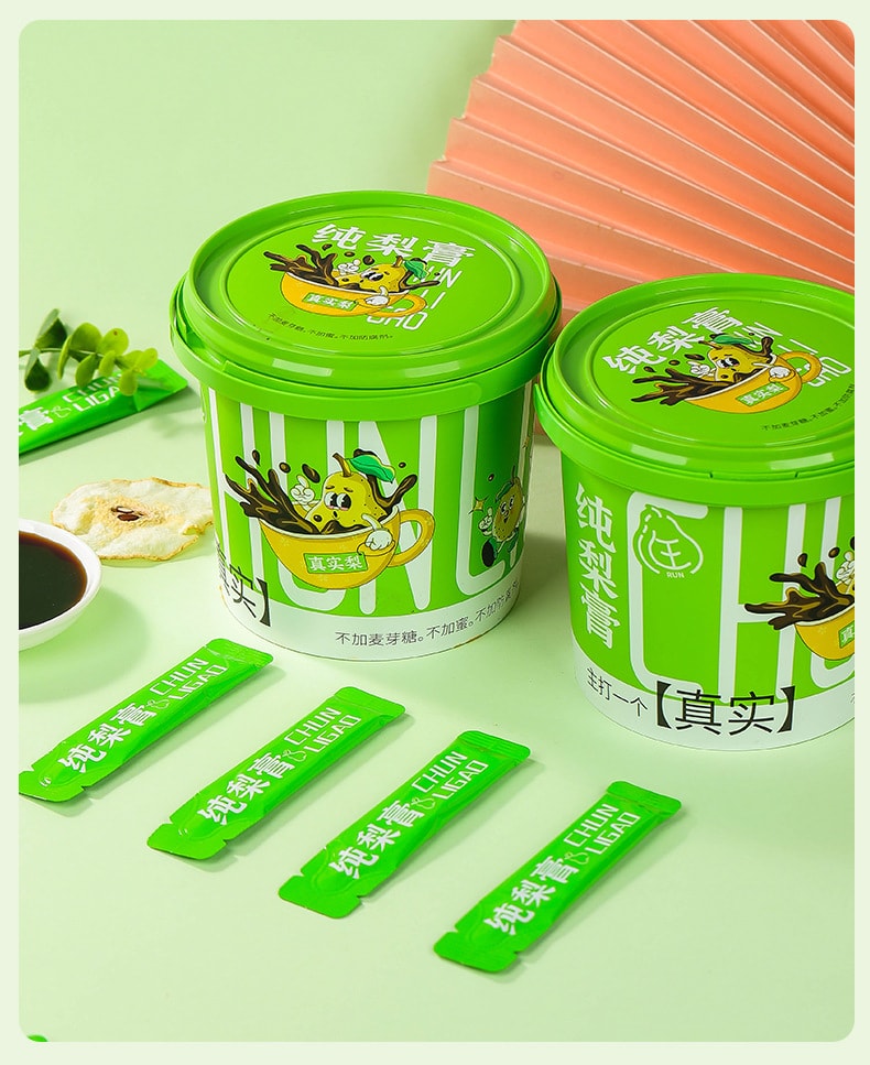【中國直郵】 淳滋堂 純梨膏膏滋條狀秋梨膏純梨膏枇杷 秋梨膏止咳潤肺 210g/桶