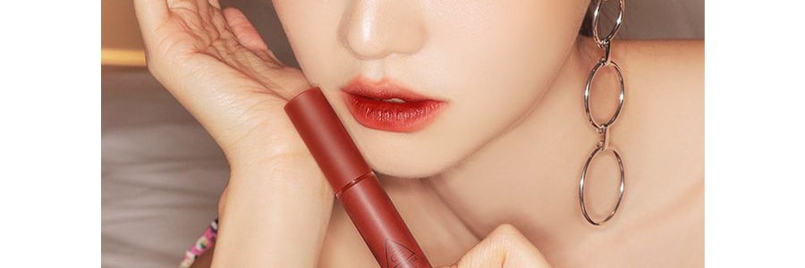 韓國3CE 慕斯奶油絲絨霧面唇釉 #TAUPE 磚紅色 4g【熱銷斷貨王】
