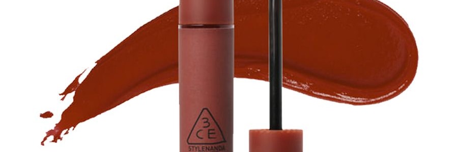 韓國3CE 慕斯奶油絲絨霧面唇釉 #TAUPE 磚紅色 4g【熱銷斷貨王】