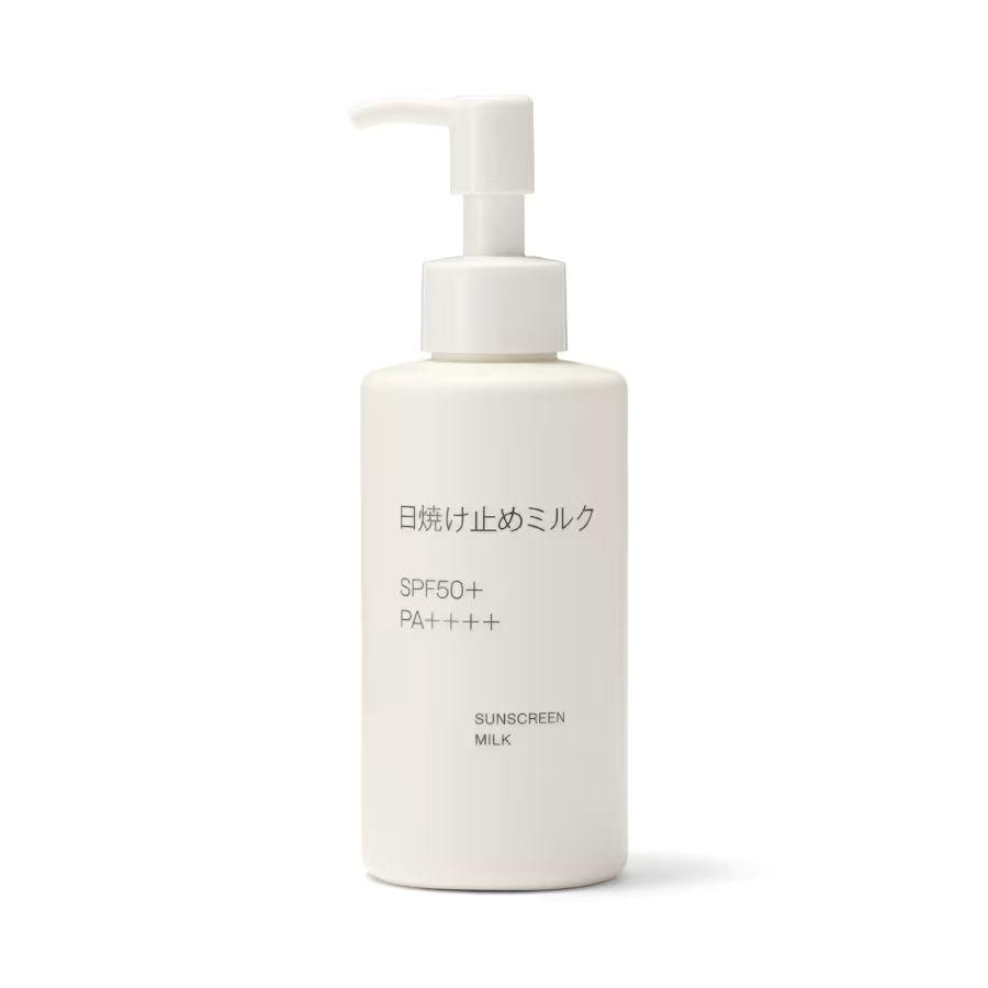 【日本直邮】 日本 MUJI 防晒乳液 无添加矿物油香精 SPF50+ PA++++ 150g