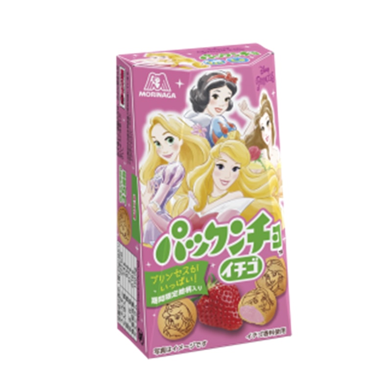 【日本直郵】日本森永MARINAGA 迪士尼限定 印花巧克力夾心球 草莓口味 50g 已改包裝
