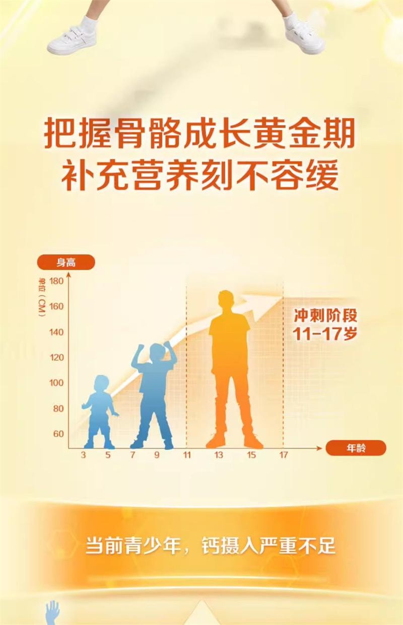 【中国直邮】 钙尔奇 钙镁维生素D咀嚼片11-17岁青少年儿童成长钙片6岁以上维生素d补钙正品100粒/盒(建议3盒周期装)