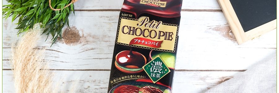 日本LOTTE樂天 香濃抹茶巧克力派 8個入 116g