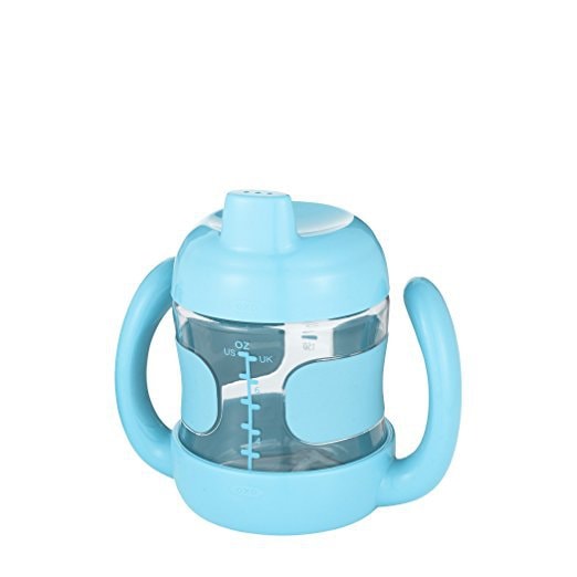 Tot Sippy Cup with Removable Handles and Leakproof Valve (7 oz.) Aqua