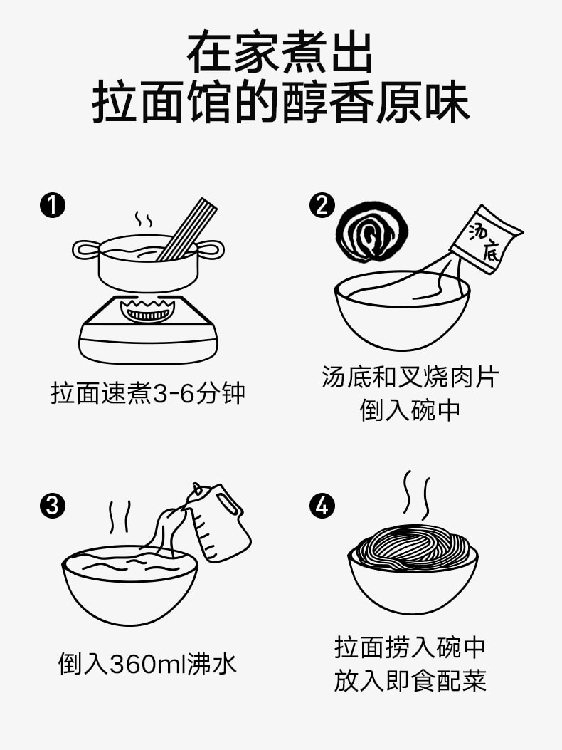 已淘汰[中國直郵]拉麵說招牌網紅日式拉麵系列招牌豚骨叉燒拉麵220g 經典叉燒豚骨家裡的拉麵館1盒裝郵寄到手保質期不足2個月(放入冷藏可保存6個月)介意勿拍