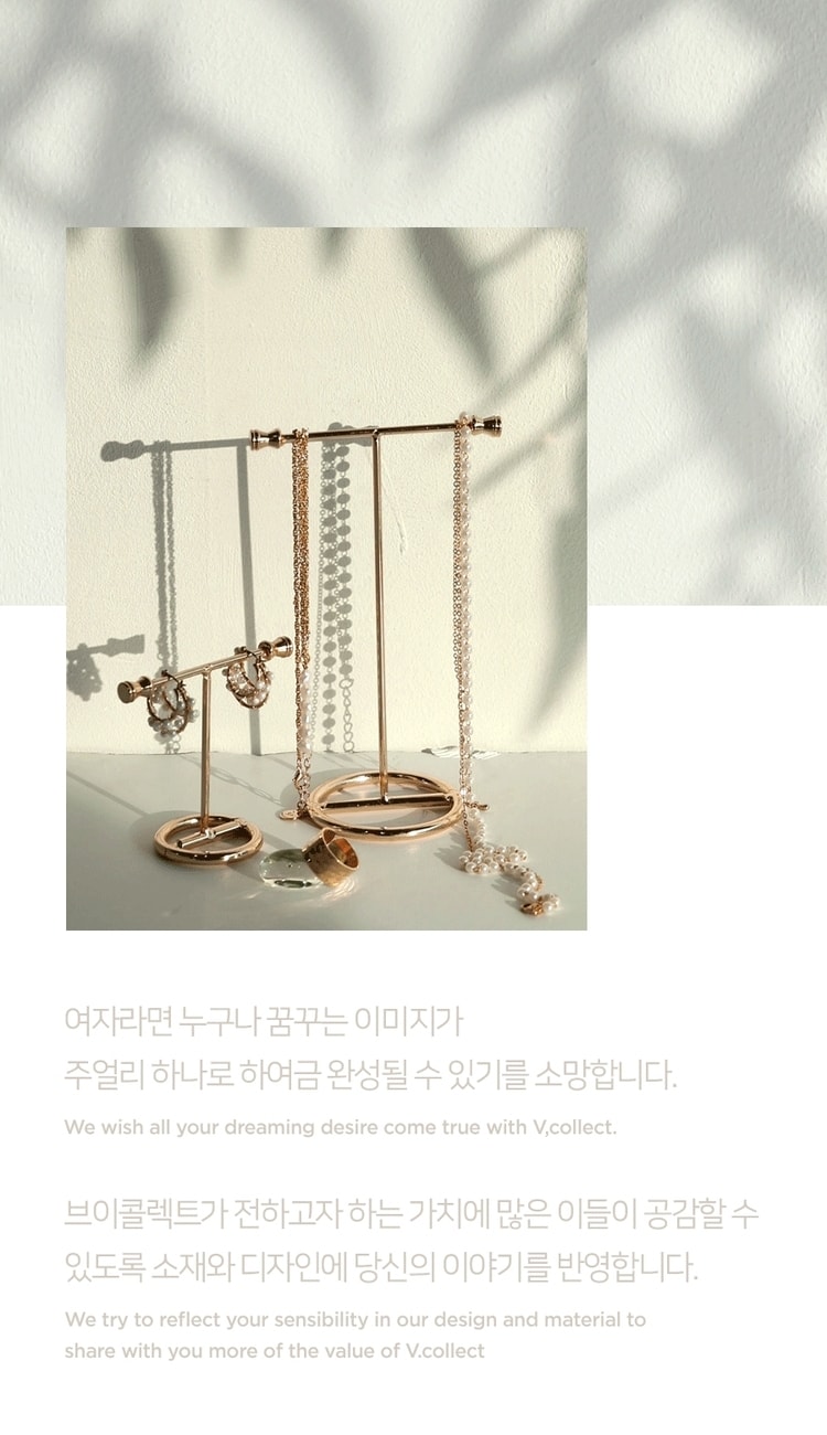 【韩国直邮】IMVELY 迷你编织耳环 金色 均码