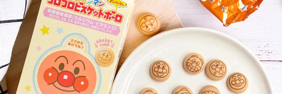 日本FUJIYA不二家 面包超人饼干 34g 4岁以上