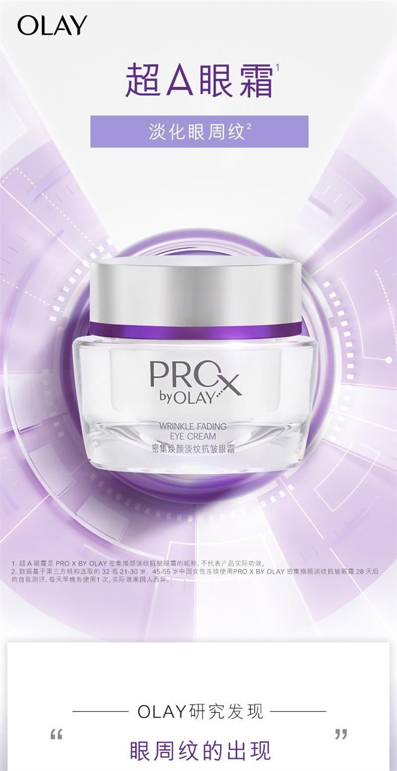 【中國直郵】美國 OLAY 玉蘭油超A眼霜維A緊緻抗皺淡化細紋補水保濕 30g