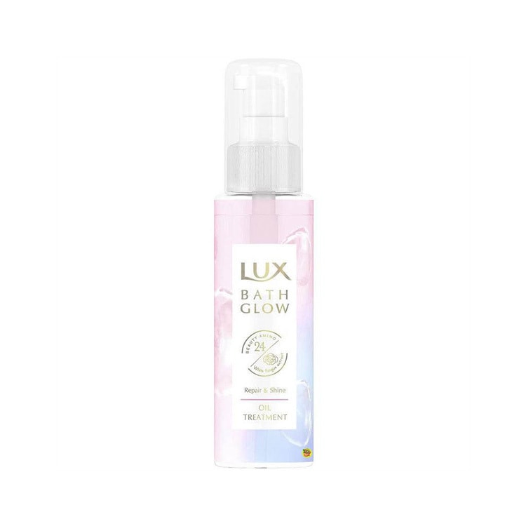 【日本直郵】LUX力士 Bath Glow修護亮澤植萃氨基酸柔順護髮油 90ml