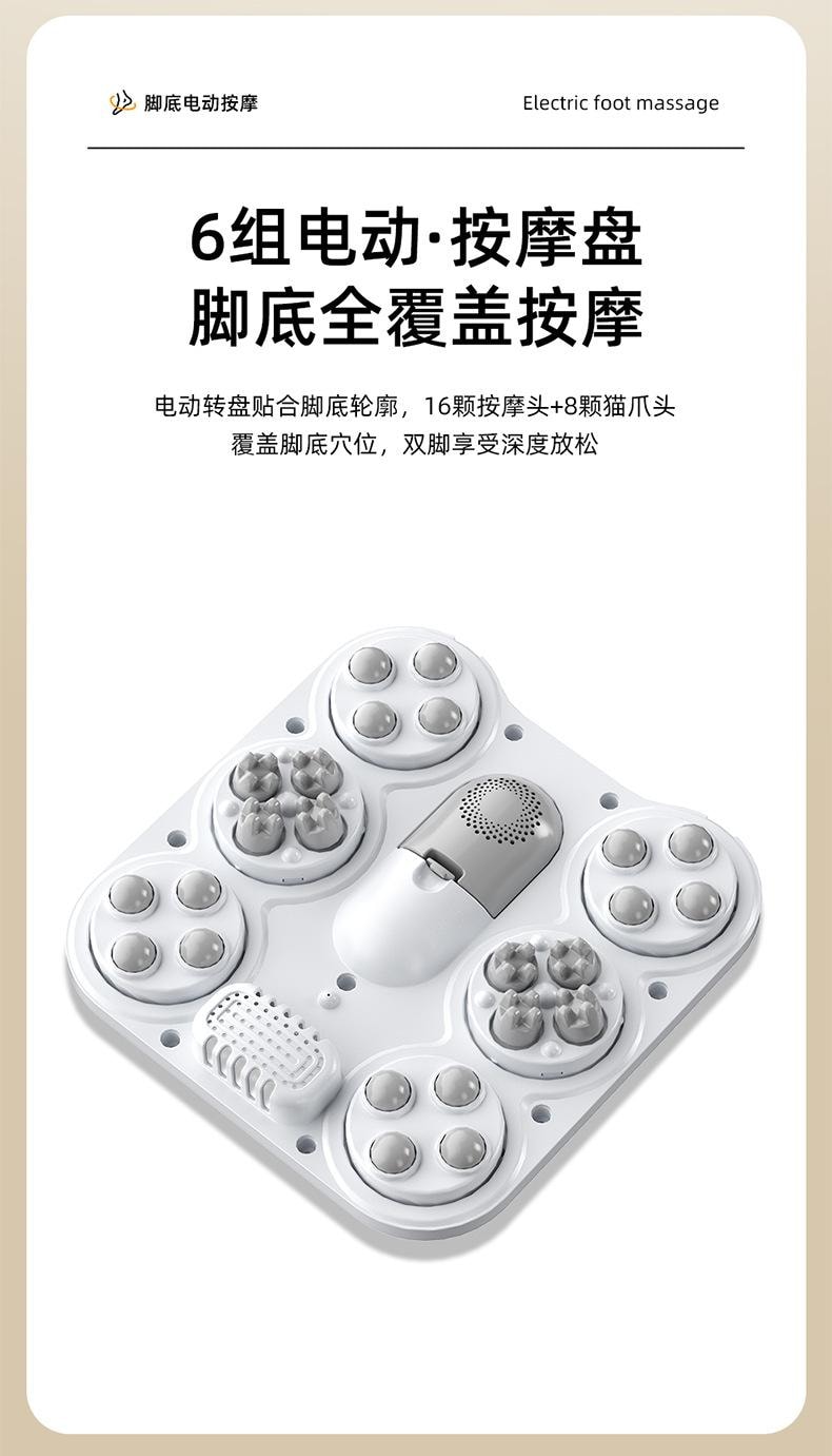 美國BECWARE 家用大容量按摩足浴盆 多功能智慧電動加熱 折疊易收納 白色 1件入