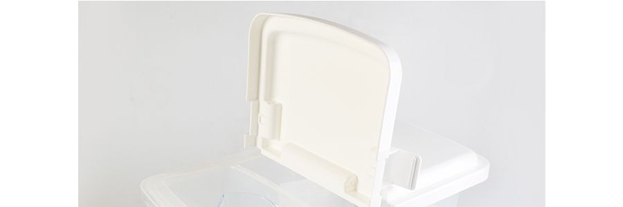 日本INOMATA 附滑輪計量米箱 大號 10kg 21.7×36.9×31.5cm